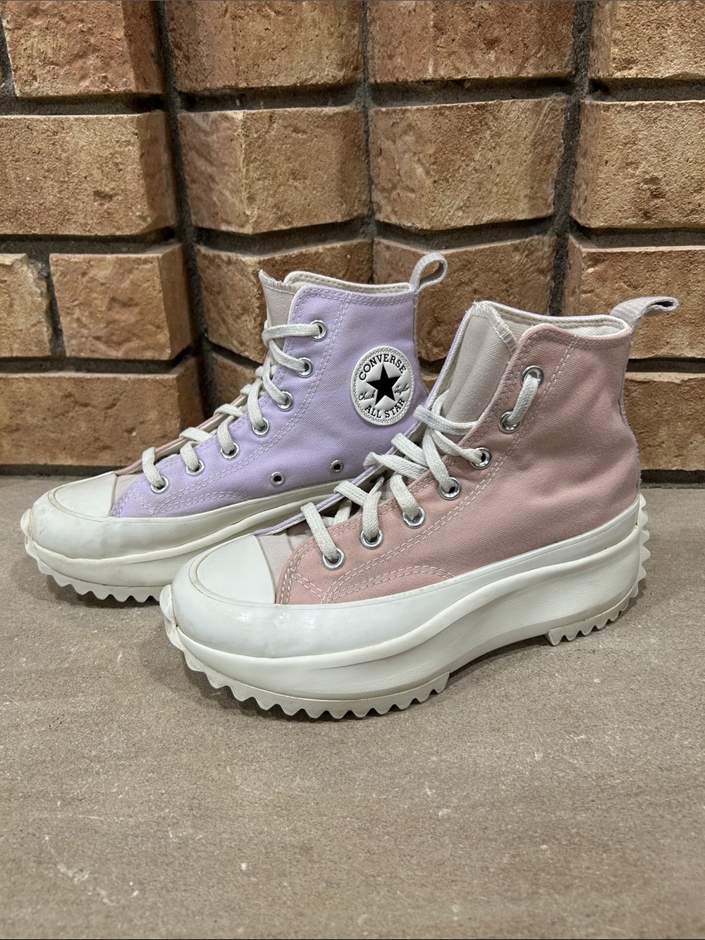 Converse Run Star Hike Platform Tri-Panel High 'Color Block Women’s shoes size 7